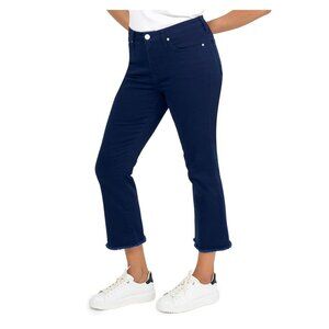 Seven7 Kick Flare Frayed Hem Denim Jeans 16